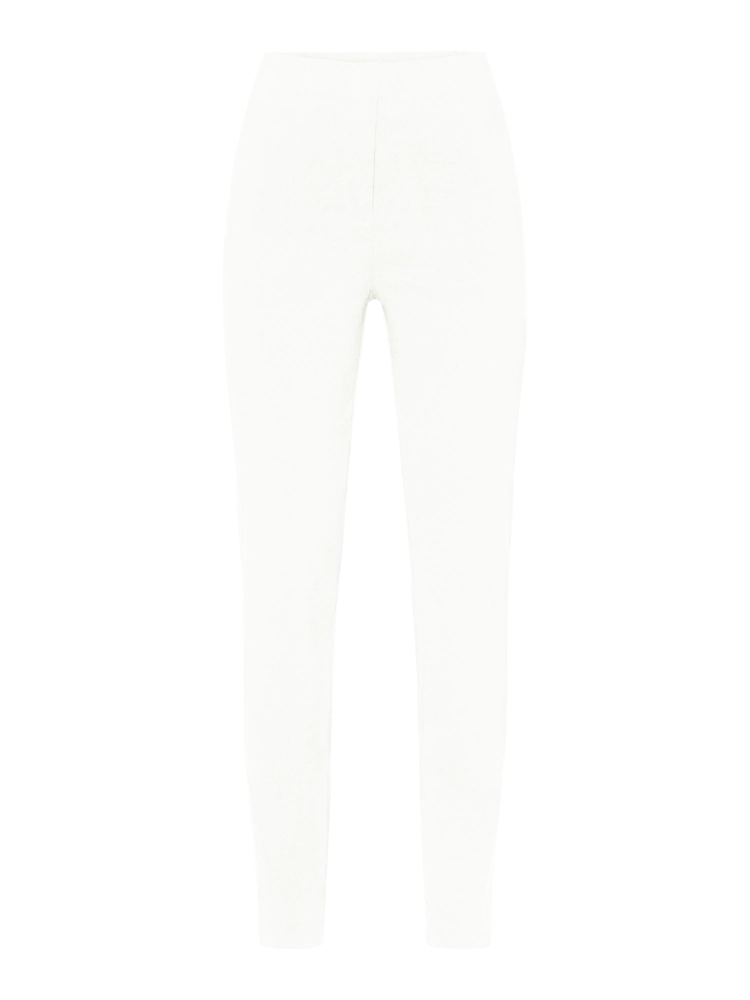 Leggings - Hvid - Elastik i Taljen
