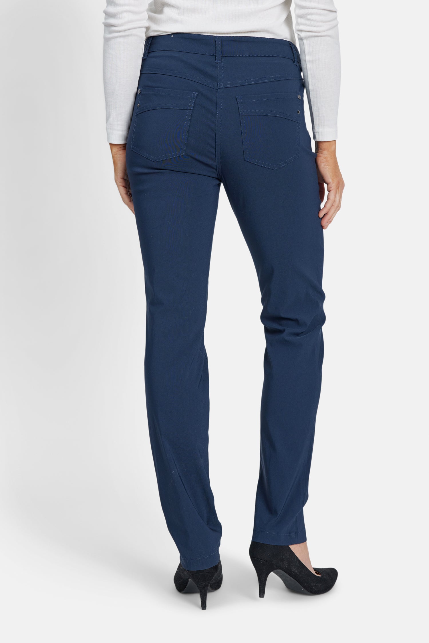 Madelaine Bukser - Navy - Straight Fit