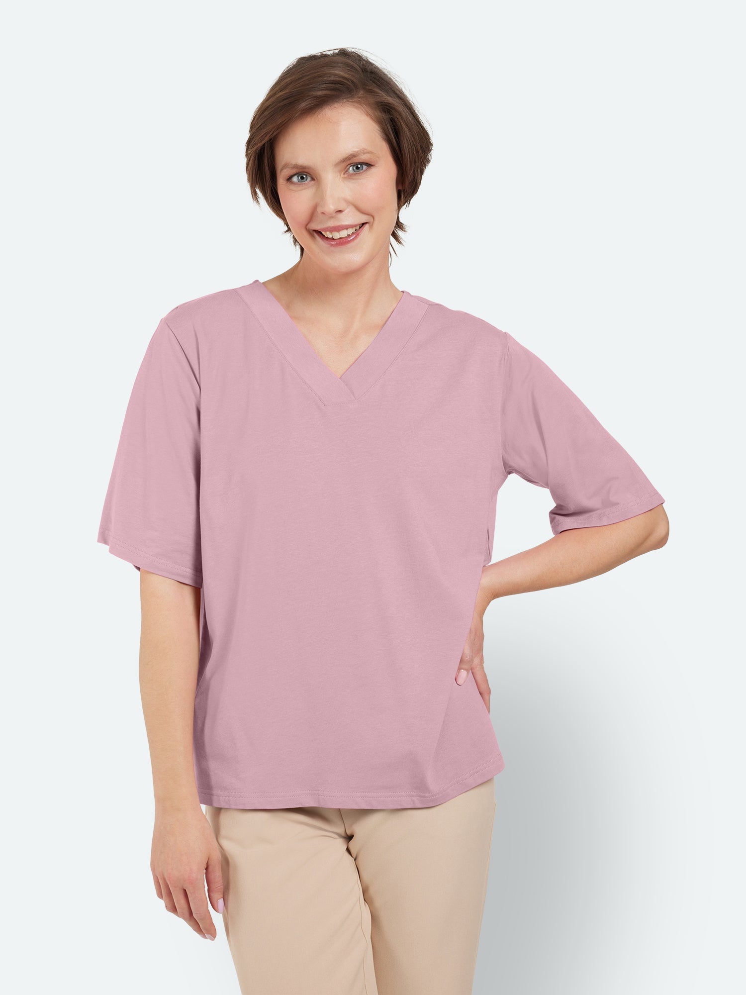 T-shirt - Bleget Pink