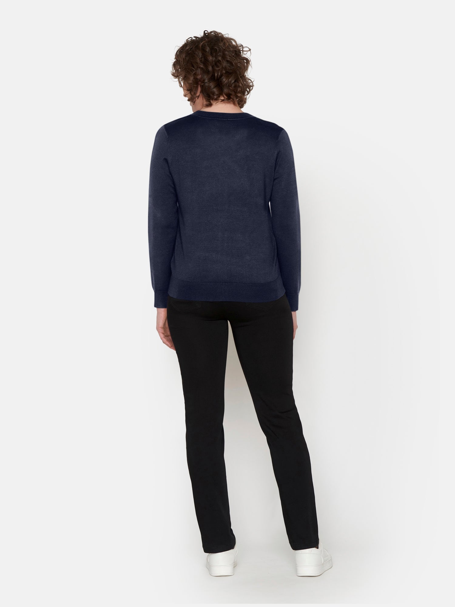 Cardigan Med Lomme - Navy