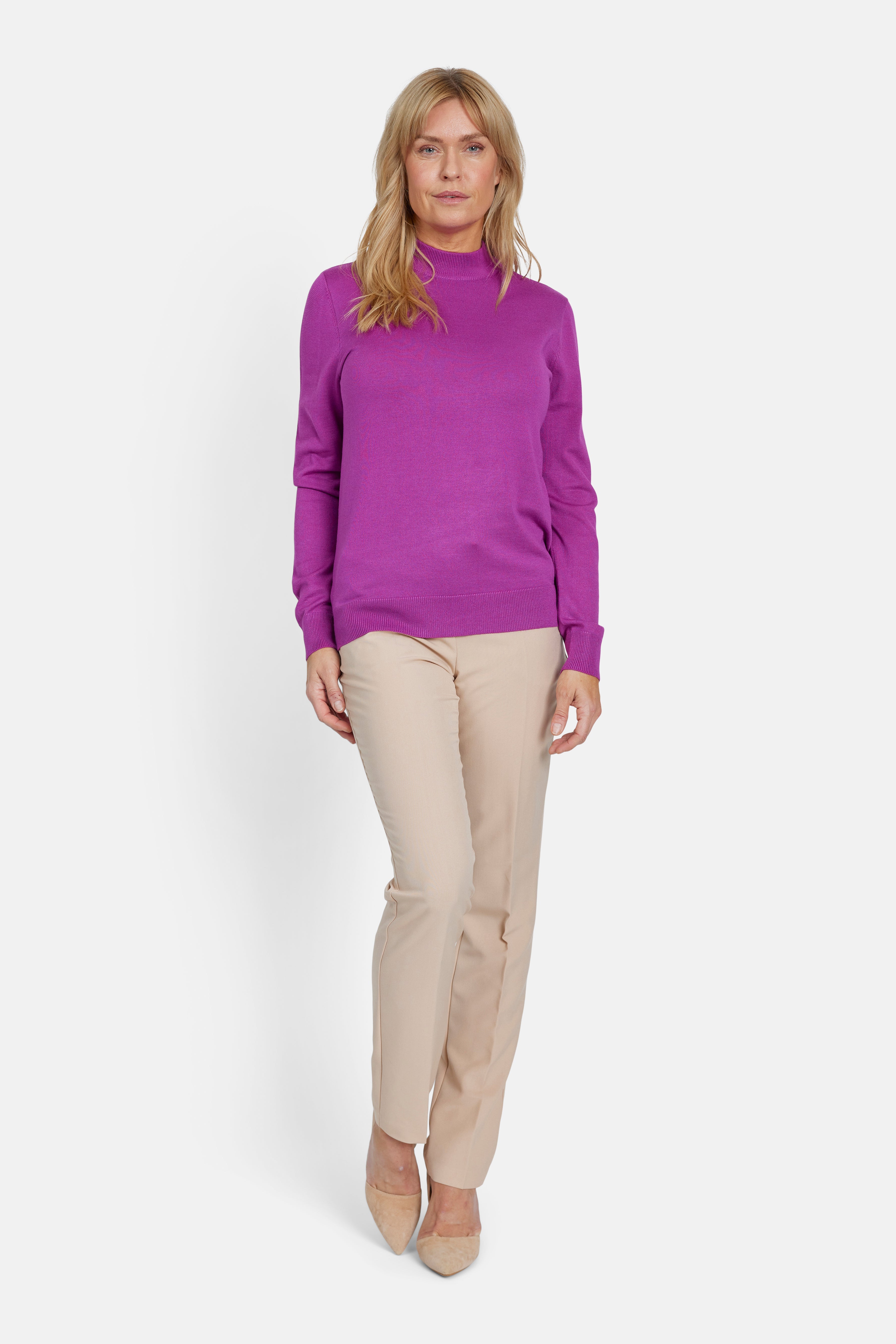 Langærmet Strik - Pink