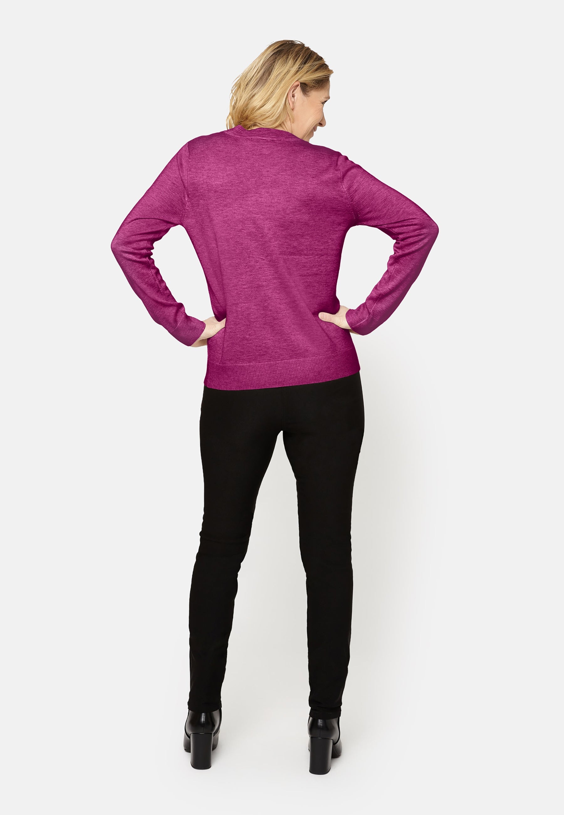 Langærmet Strik - Pink