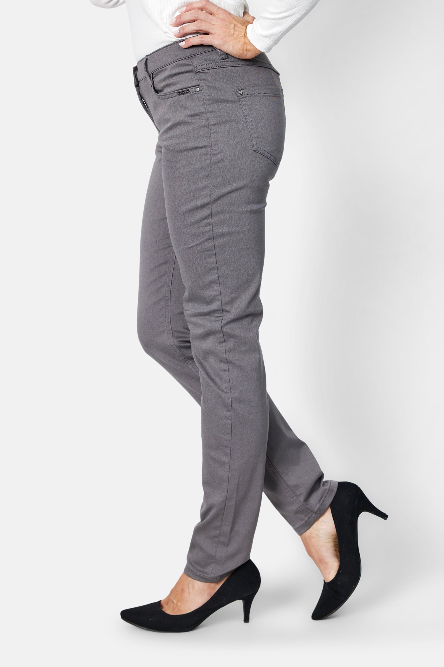 Madelaine Superstretch Jeans - Grå -  Straight Fit