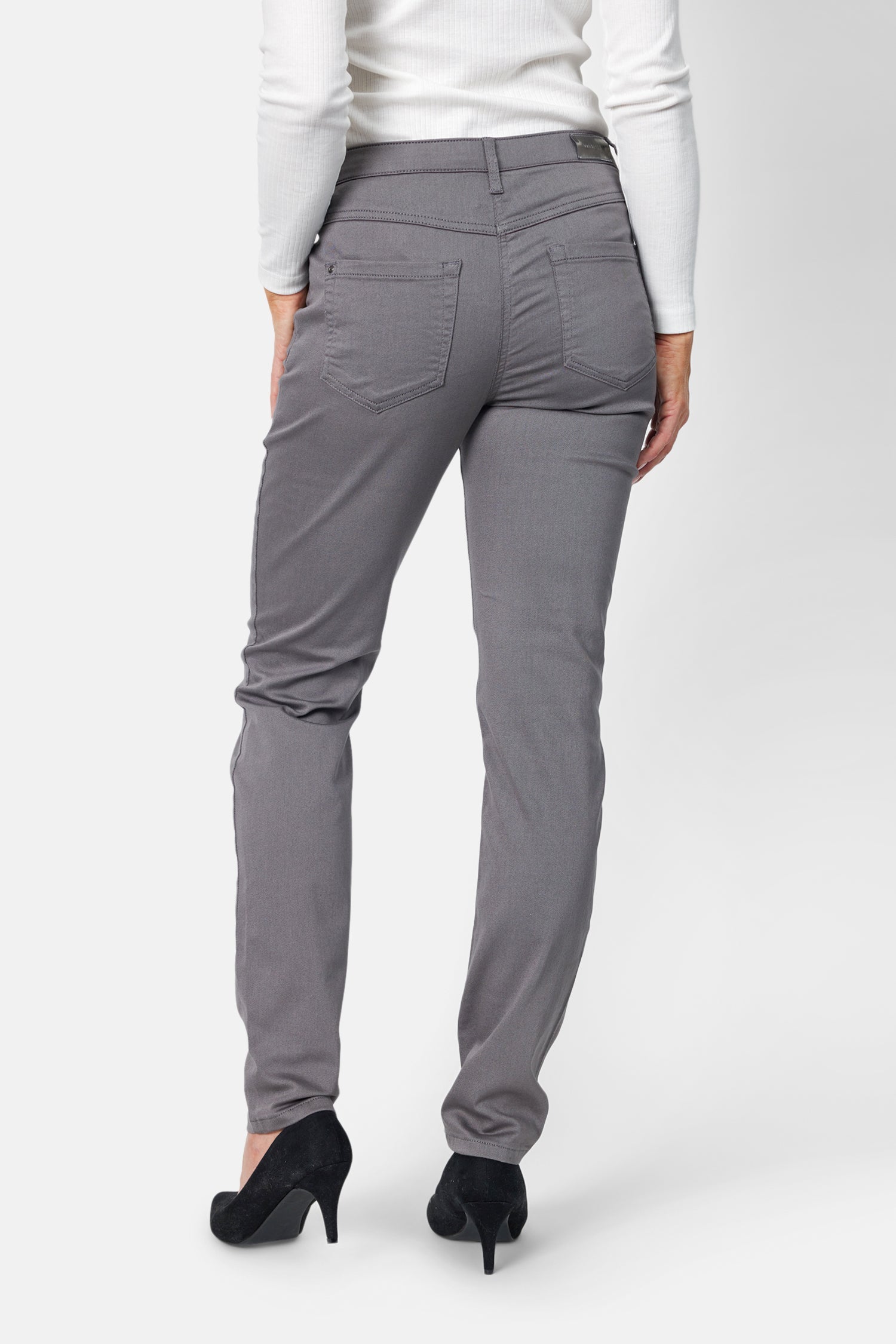 Madelaine Superstretch Jeans - Grå -  Straight Fit