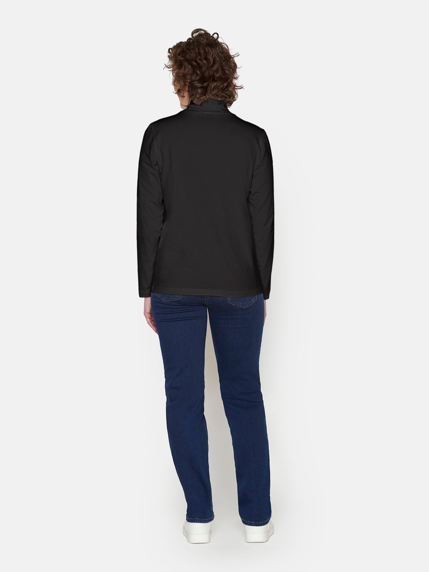 Rullekrave T-shirt - Sort