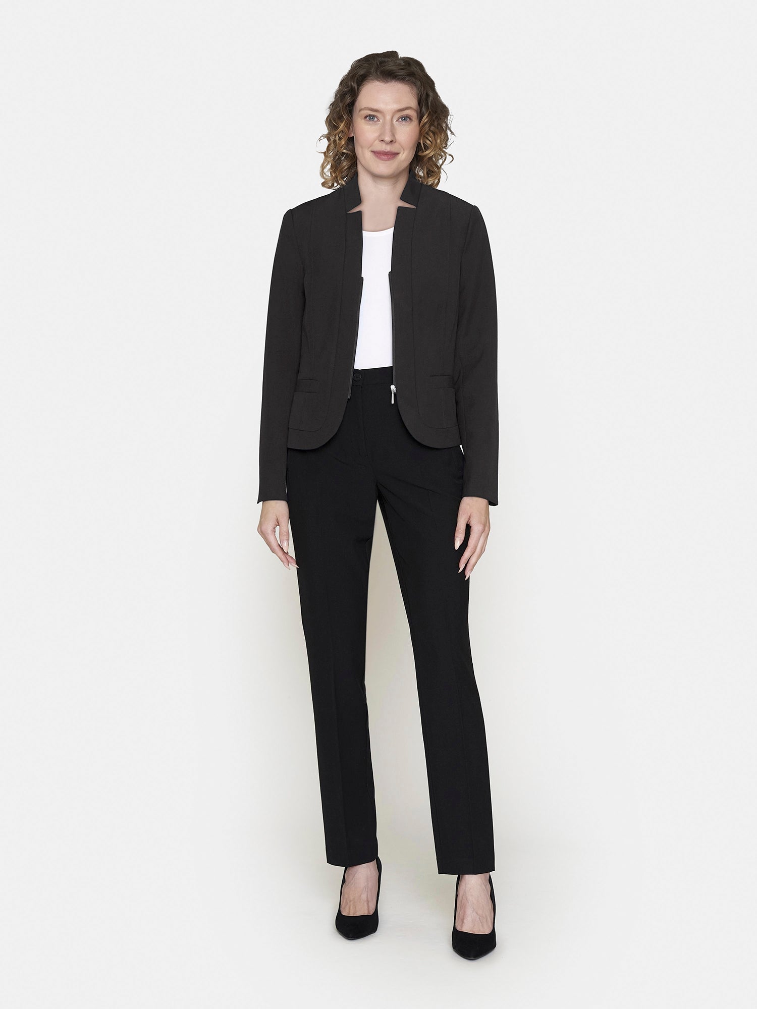 Blazer Med Lynlås - Sort