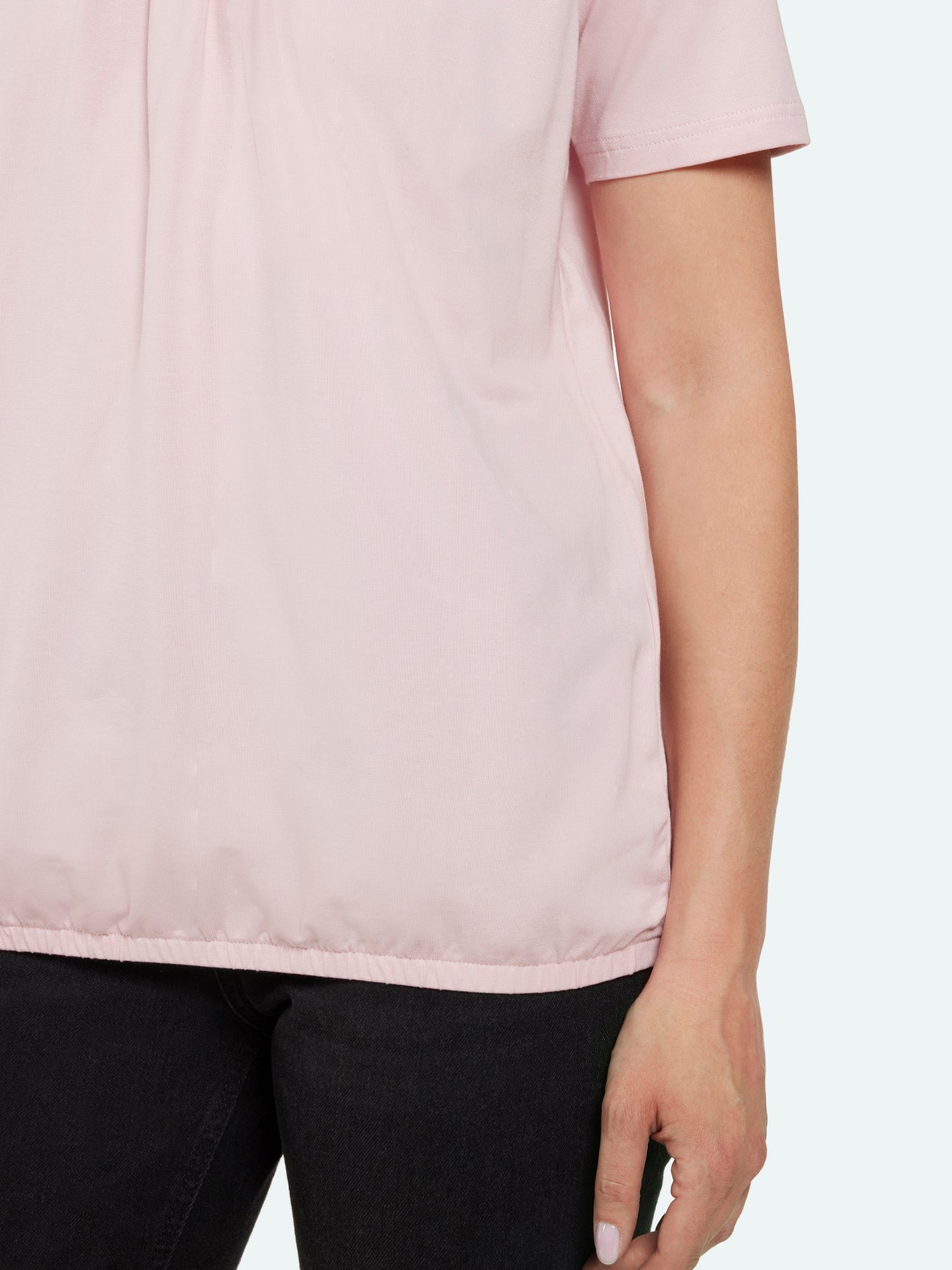 T-shirt - Rosa - Elastik i Taljen