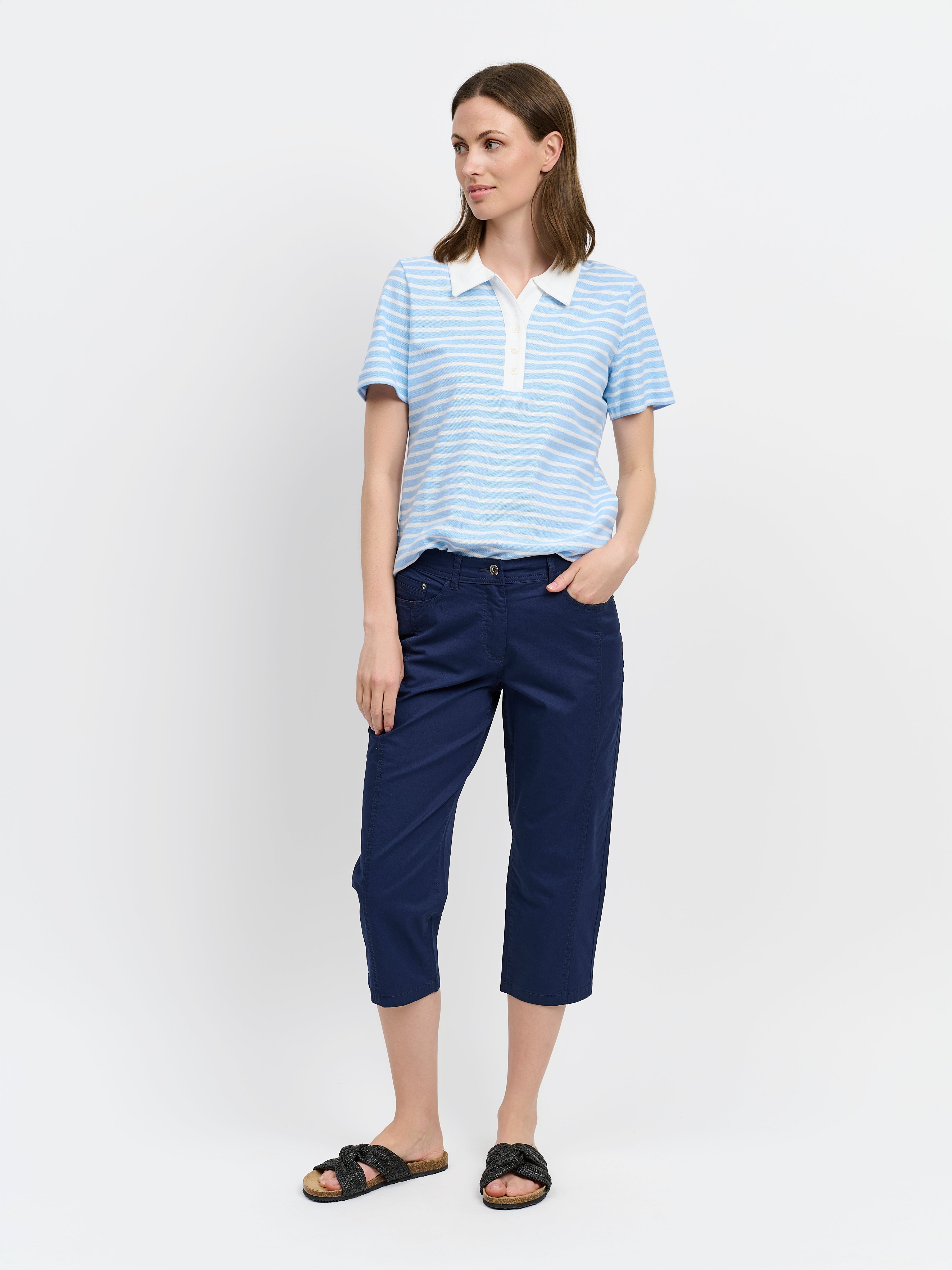 Victoria Capri Bukser - Navy