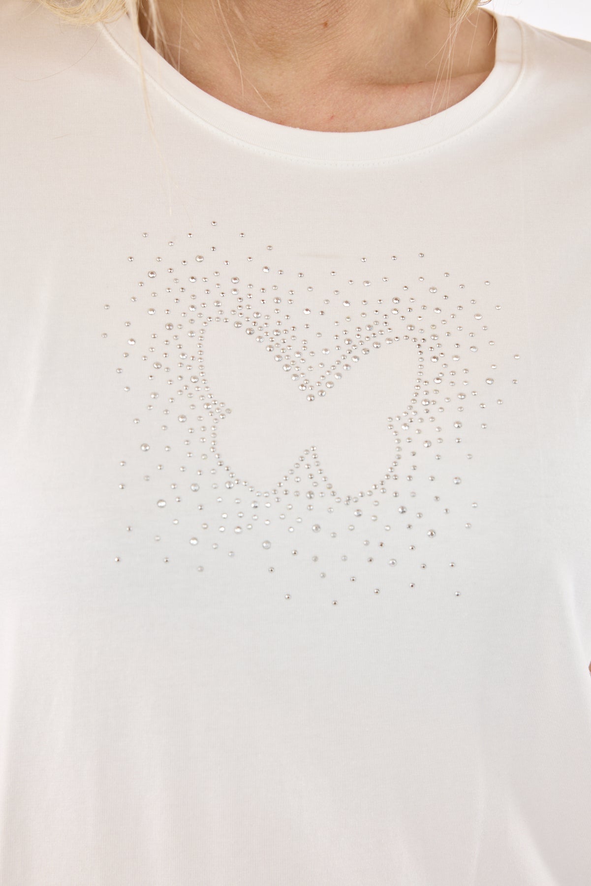 Kortærmet T-shirt - Råhvid - Similisten