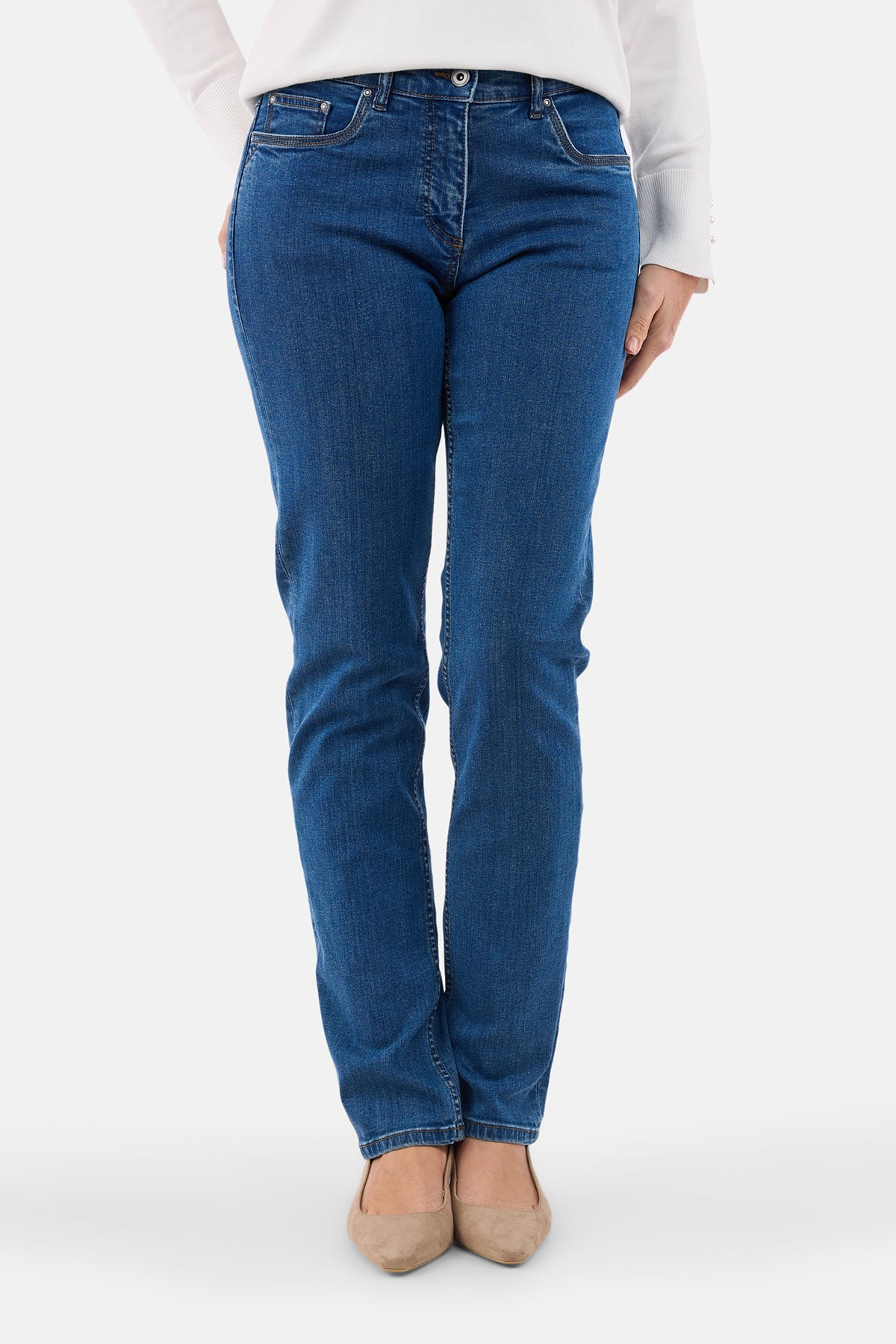 Madelaine Jeans - Medium Blå - Straight Fit