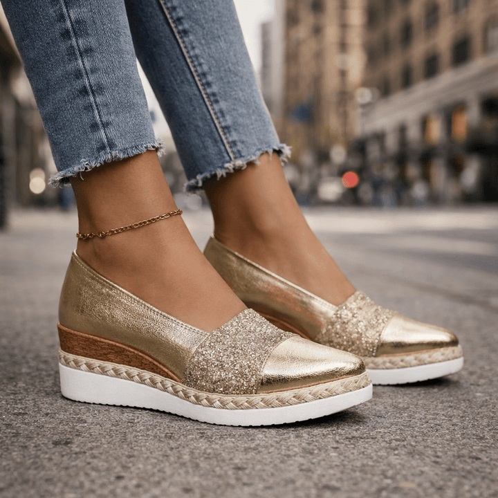 Fiora™ Giulia Antiskrid Sandal med Kilehæl