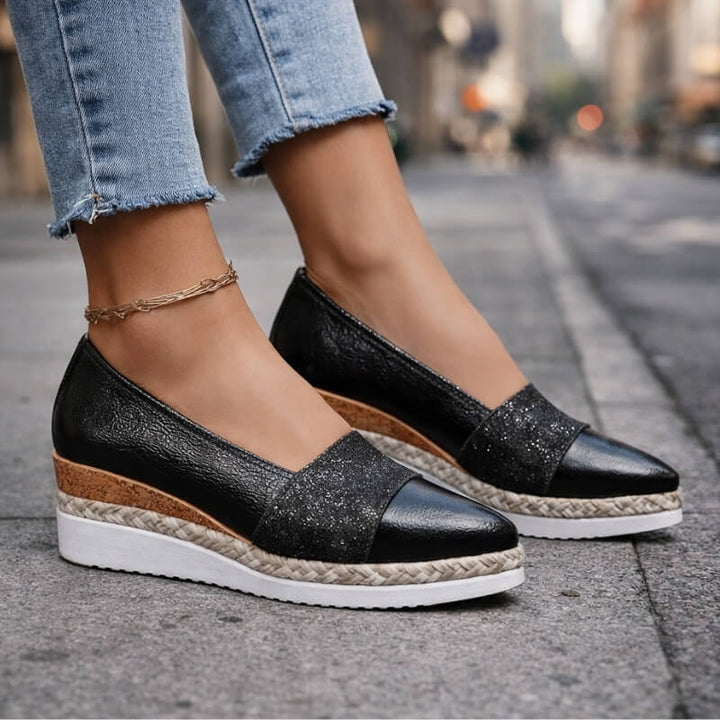Fiora™ Giulia Antiskrid Sandal med Kilehæl