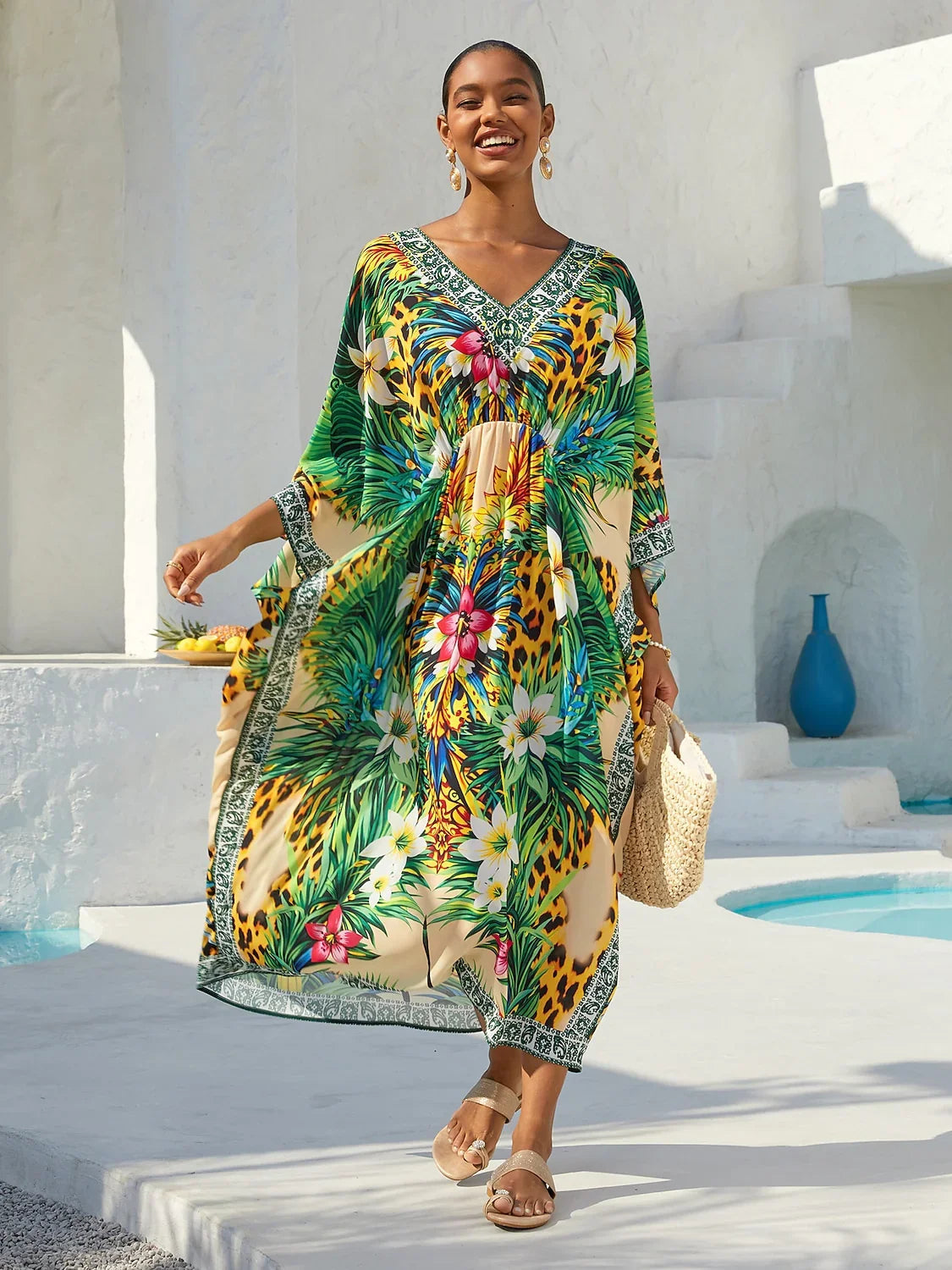 Land of Wonder chiffon kaftankjole