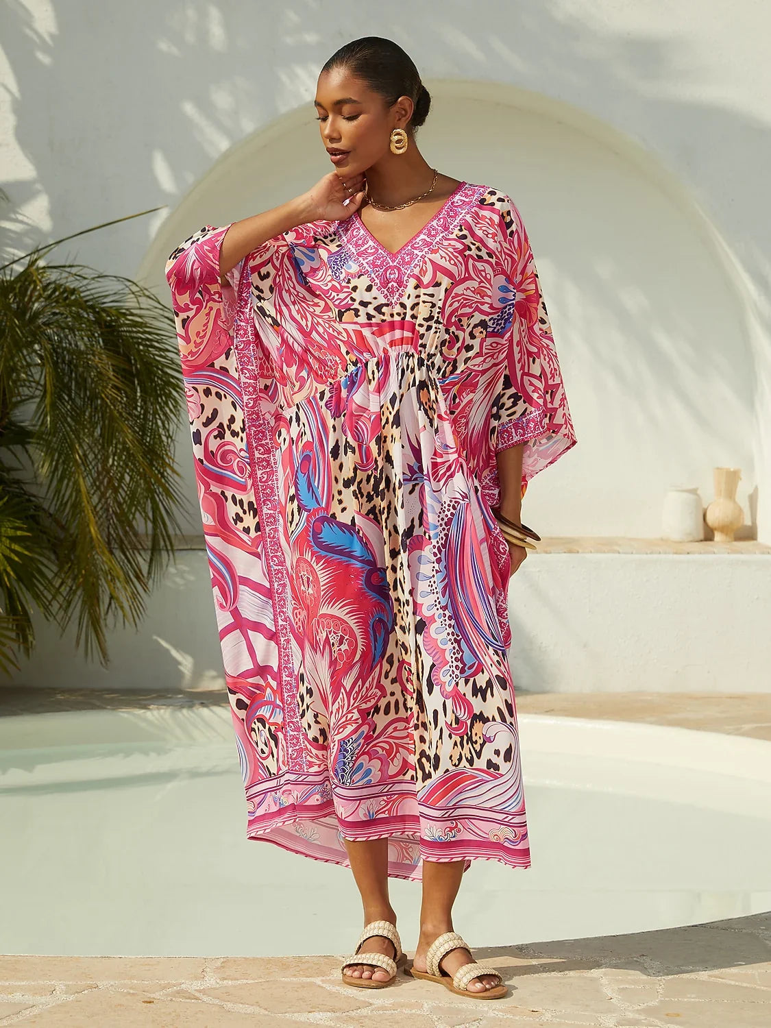 Land of Wonder chiffon kaftankjole