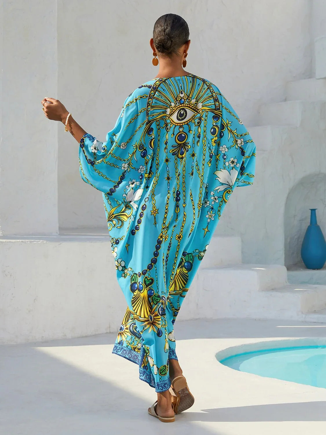 Land of Wonder chiffon kaftankjole
