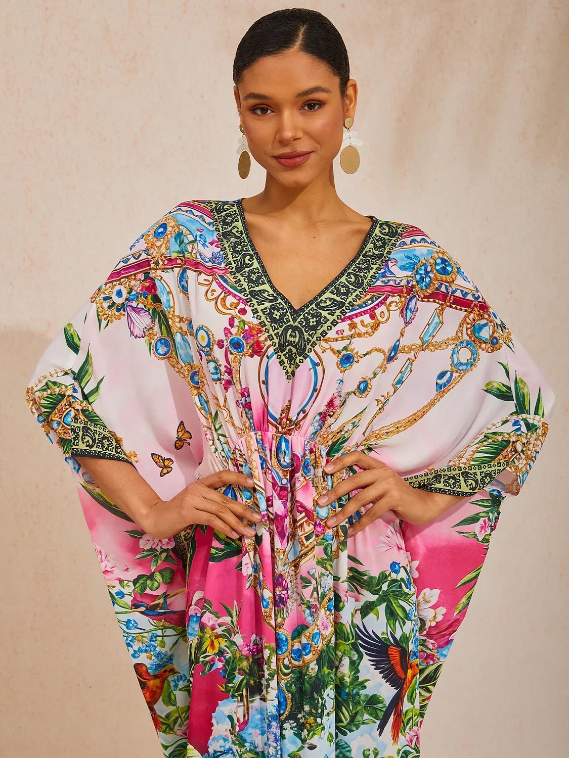 Land of Wonder chiffon kaftankjole