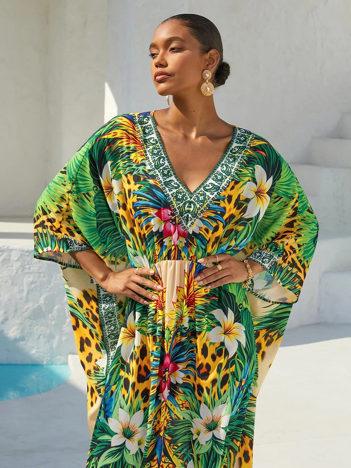 Land of Wonder chiffon kaftankjole