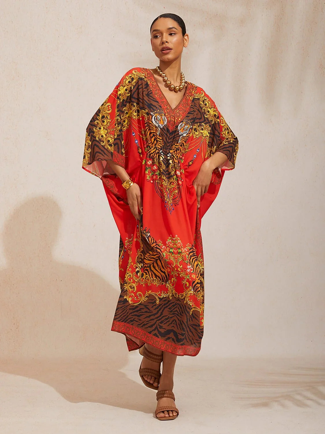 Land of Wonder chiffon kaftankjole