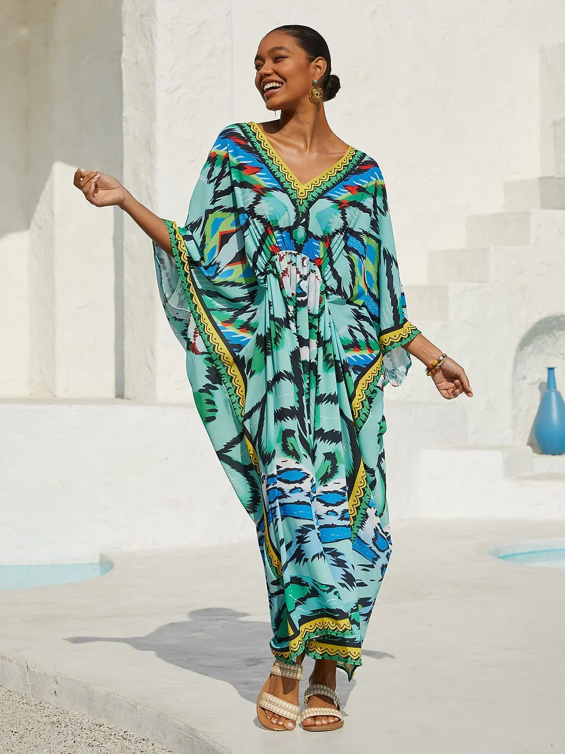 Land of Wonder chiffon kaftankjole