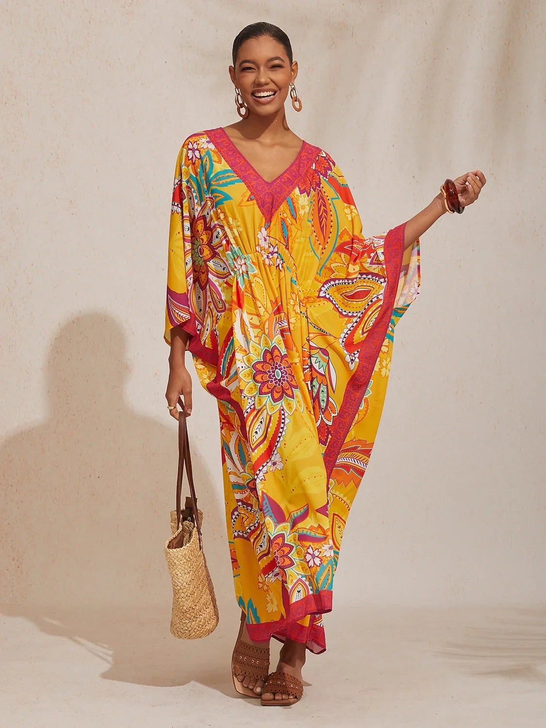 Land of Wonder chiffon kaftankjole