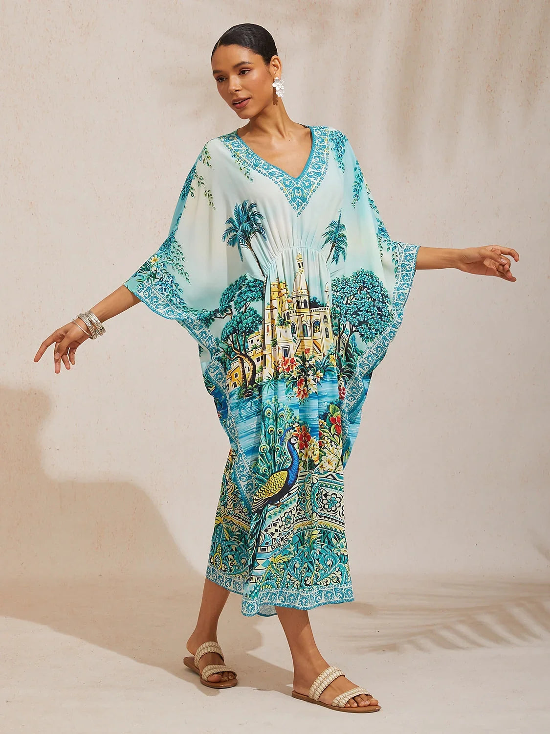 Land of Wonder chiffon kaftankjole