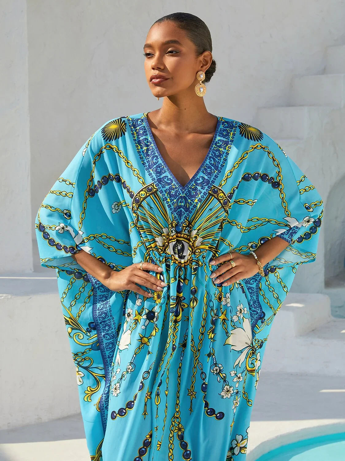 Land of Wonder chiffon kaftankjole