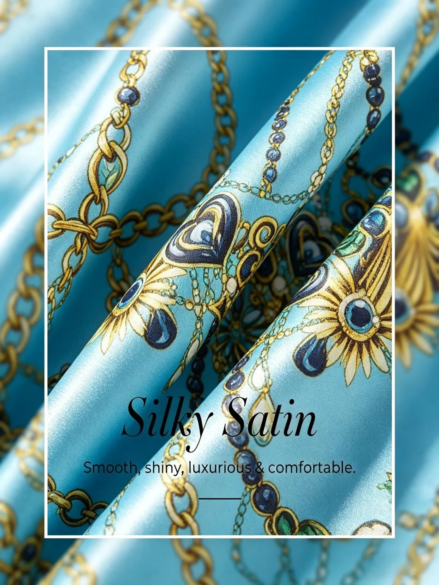 Vintage Jewelry silkeblød satintop