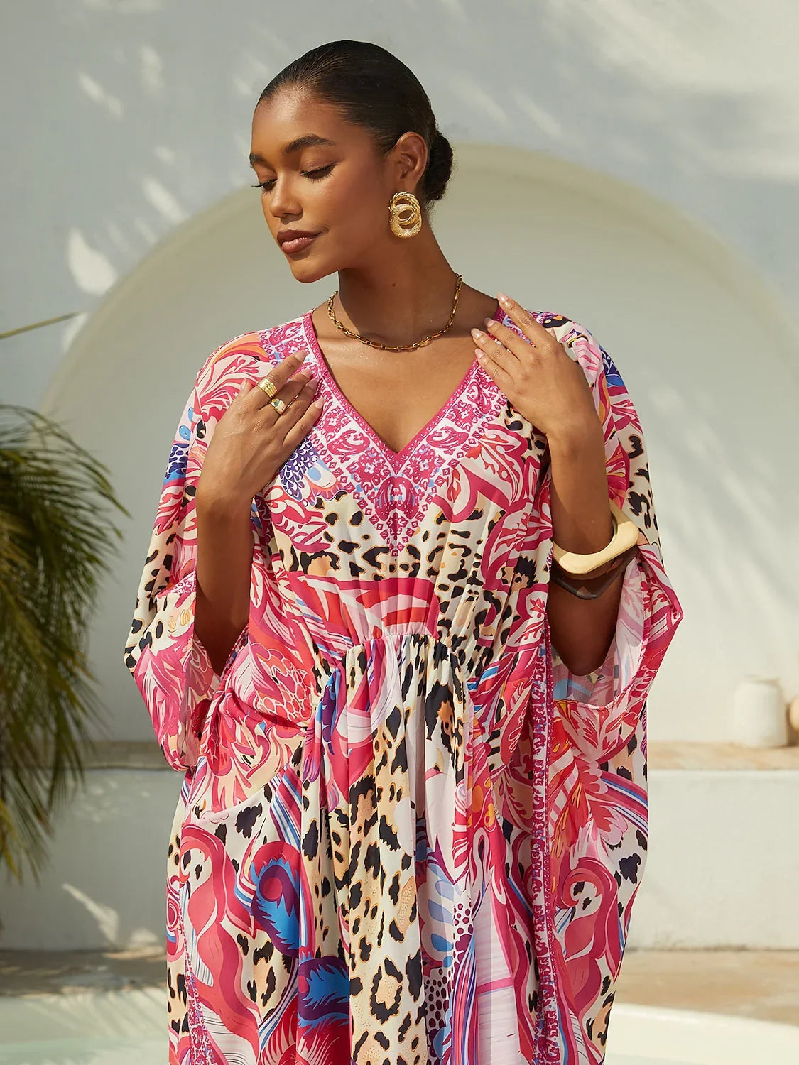 Land of Wonder chiffon kaftankjole