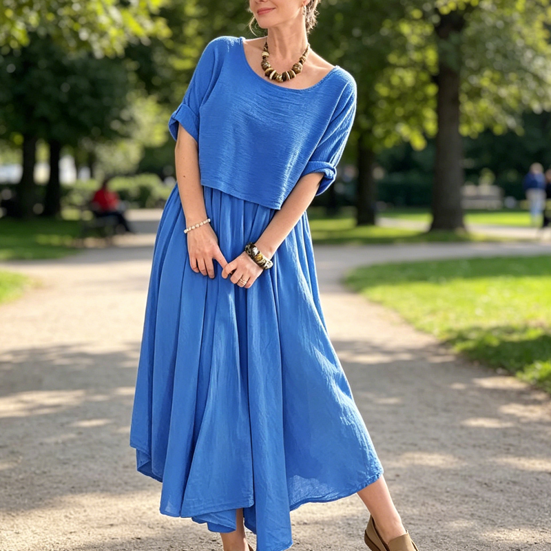 💙Set de Fustă Două Piese pentru Vară, Fără Efort✨